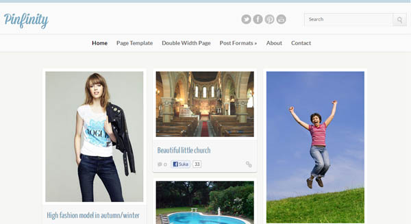 pinfinity responsive blogger template