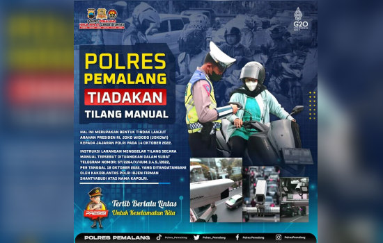 tilang manual, tilang eletronik, etle, cctv etle, polres pemalang