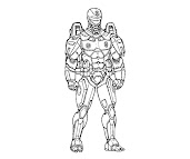 #3 Robocop Coloring Page