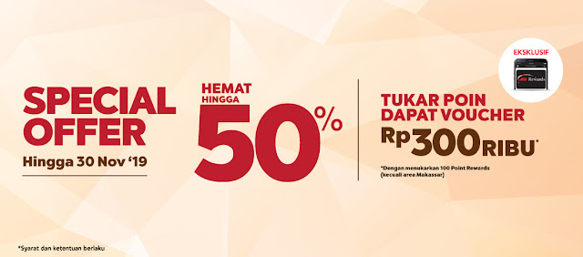 #AceHardware - #Promo Special Offer Hemat 50% & Tukar Poin Dapat Voucher 300K (s.d 30 Nov 2019)