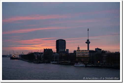Sunset in Rotterdam