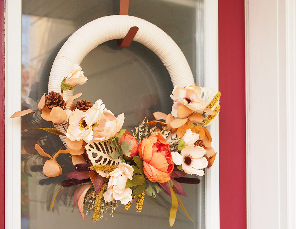 Fall Cotton Rope Wreath DIY