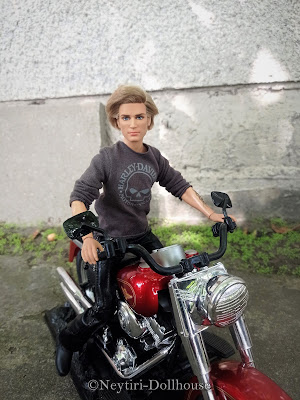 Mattel Barbie doll Ken Harley Davidson motorcycle