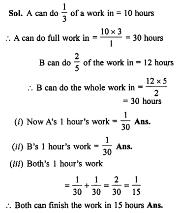 Selina Concise Mathematics class 7 ICSE Solutions Chapter 7 – Unitary Method (Including Time and Work)