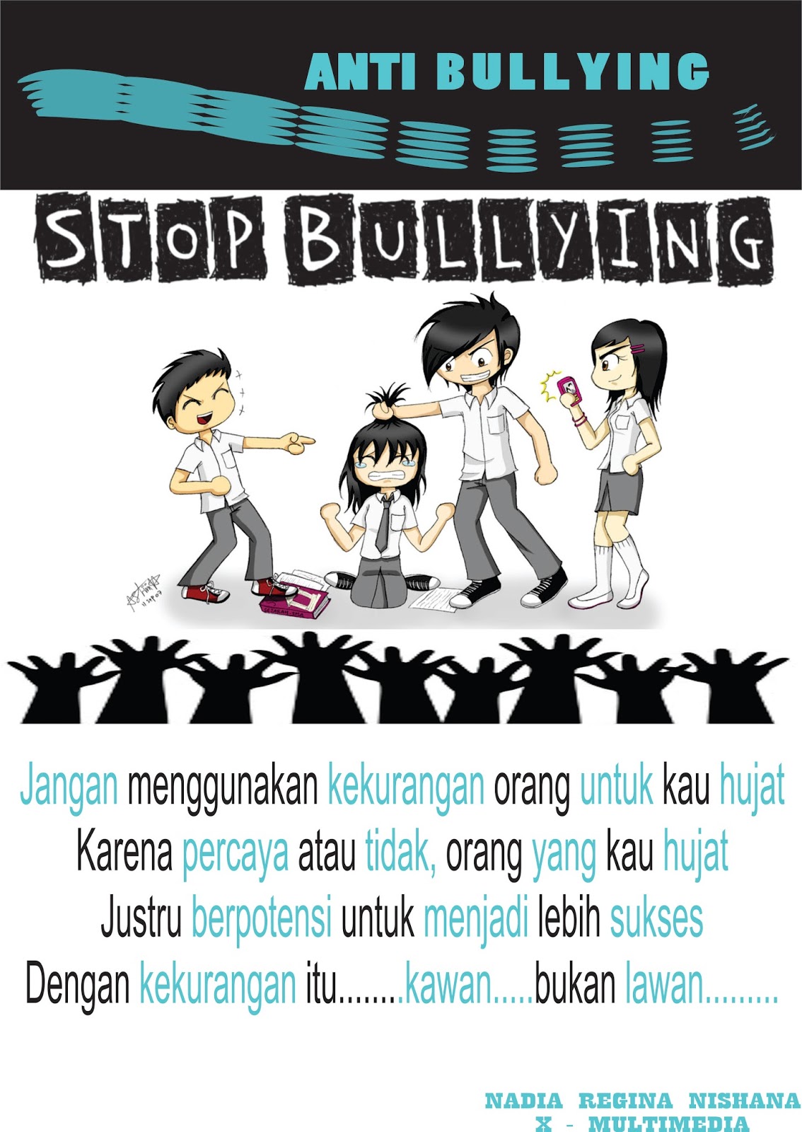 Kata Kata Poster Stop Bullying Gambaran