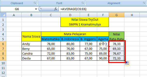 Rumus Dasar Microsoft Excel