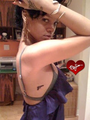 rihanna tattoos. dresses rihanna neck tattoo.