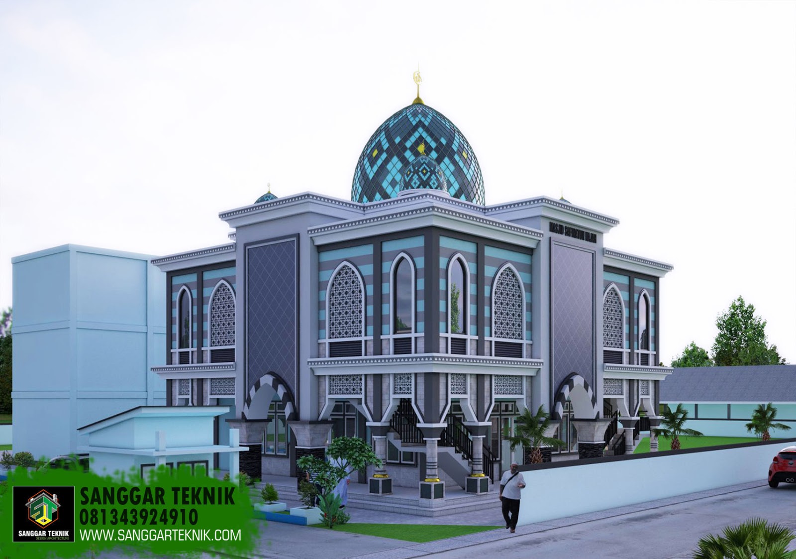 Desain Masjid 13 X 13 Minimalis Modern