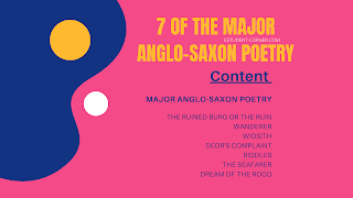 7 Major Anglo-Saxon poetry , old english poetry