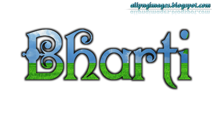 Bharti 3D name PNG image