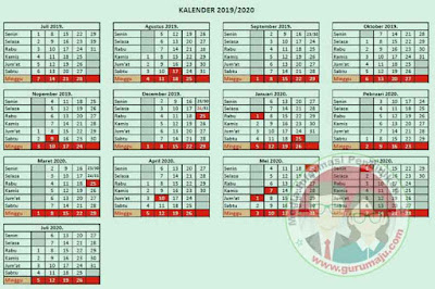  ini berbentuk Pedoman Penyusunan Kalender Pendidikan Tahun Pelajaran  Kalender Pendidikan 2019/2020 Jawa Timur RESMI