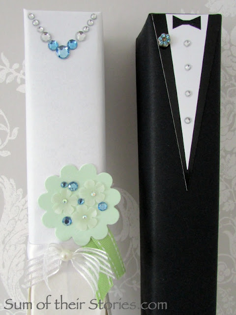 Bride and Groom gift wrap boxes