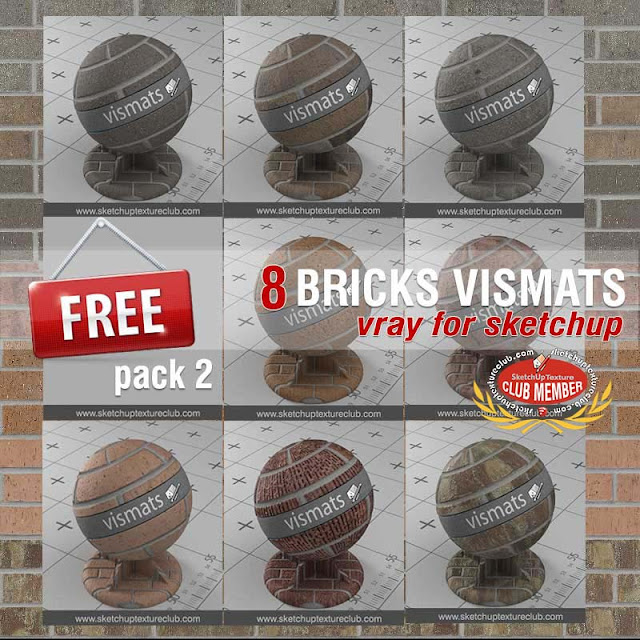 Bricks vismat materials vray for SketchUp as well as Rhino Bricks vismat materials vray for SketchUp as well as Rhino 