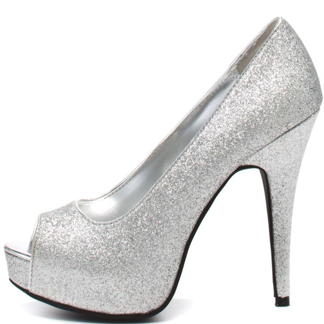 silver Shoes & boots Women Debenhams - Sparkly Silver Heels