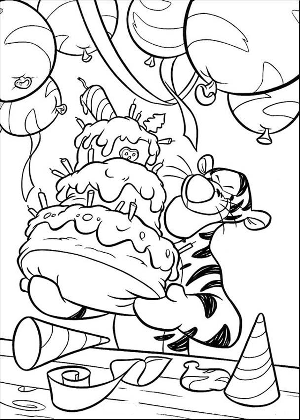 Posted in Animal Drawings Animal Print Birthday Coloring Pages Black 