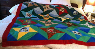 Small Wild Bird Quilted Throw