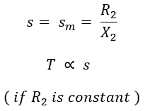 Torque Slip Characteristics of Induction Motor