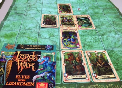 Card game of Lords of War in play