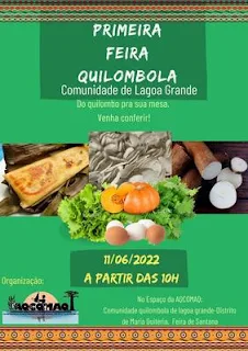 imagem: Associação Quilombola Comunitária de Maria Quitéria organiza Feira Quilombola