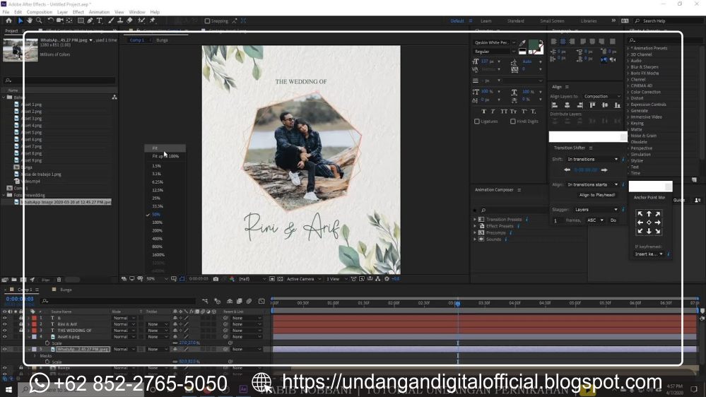 [Dilengkapi Video] Begini Cara Membuat Undangan Digital Dengan After Effect