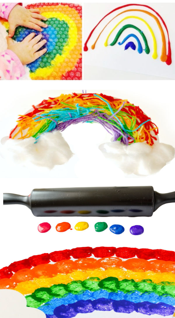 50+ WAYS FOR KIDS TO "MAKE A RAINBOW" - I can't wait to try some of these! #rainbowartforkids #rainbowactivitiespreschool #rainbowcrafts #rainbowexperimentsforkids #growingajeweledrose #activitiesforkids 