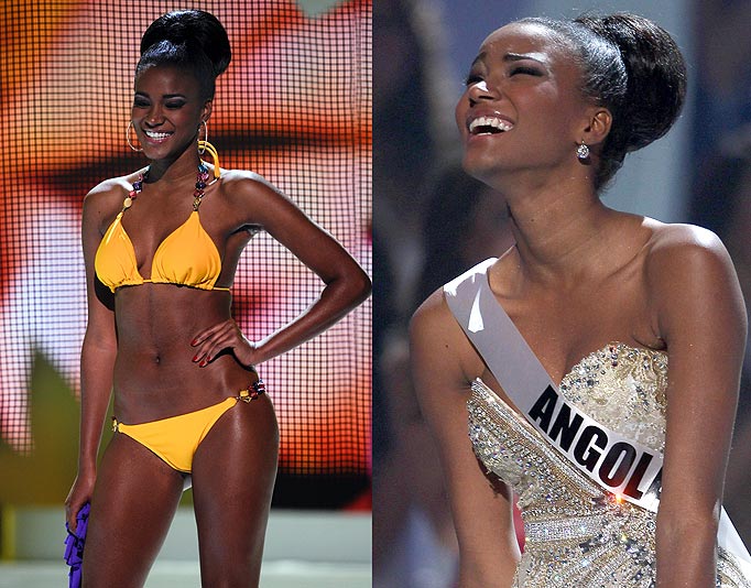 Photo of Leila Lopes Miss Angola who has been crowned Miss Universe 2011