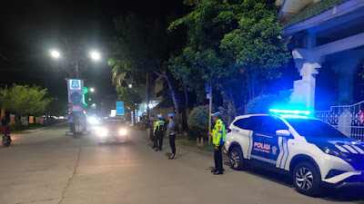 Personil Gabungan Polres Sidrap Gelar  Patroli Mobile di Bulan Suci Ramadhan