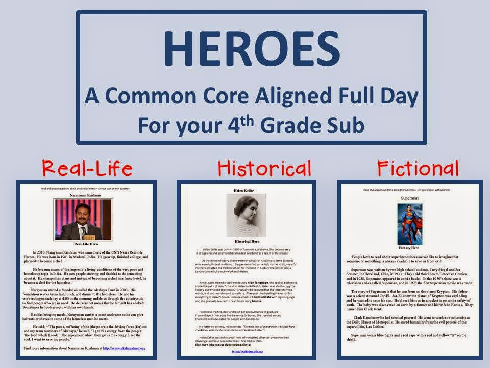 http://www.teacherspayteachers.com/Product/Heroes-A-Common-Core-Aligned-Full-Day-For-Your-Sub-146511