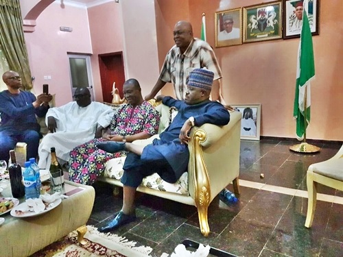 PDP Leadership Crisis Over? Sheriff, Markarfi, Ekweremadu, Others in All-night Meeting (Photo)