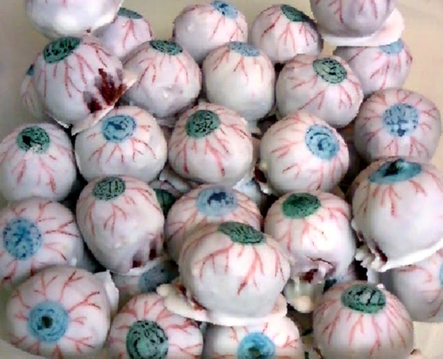 Red Velvet Cake Eyeballs EDT's Count Down To Halloween