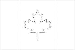 Bandera de Canadá para colorear