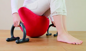 Beginners can use the support handles that come with the balance chair for a stable exercise.