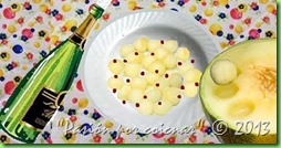 BOLITAS DE MELÓN AL CAVA