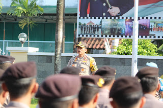 Kapolresta Yogyakarta Sosialisasikan Zona Integritas Wilayah Bebas Dari Korupsi (WBK) dan Wilayah Birokrasi Bersih Melayani ( WBBM)