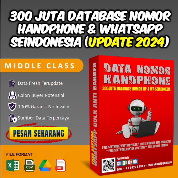 Jual Database Nomor Whatsapp Seindonesia