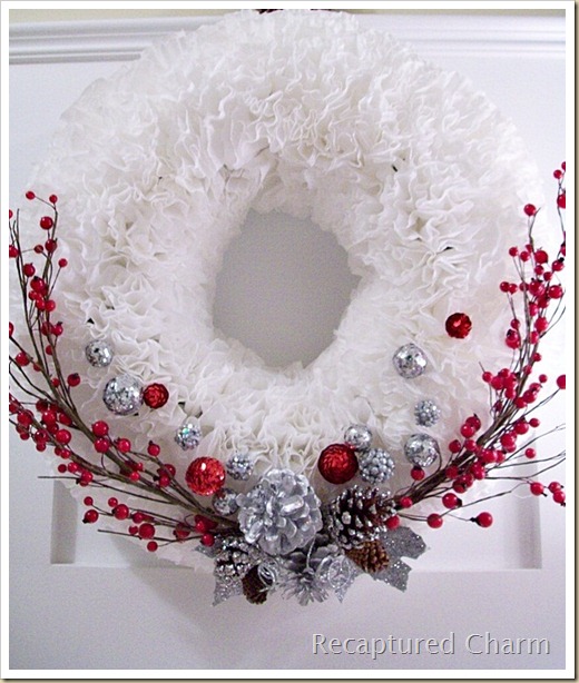 Filtro de café de Natal Wreath2 018A