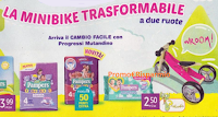 Logo Pampers e Tigotà: vinci 150 Minibike trasformabili