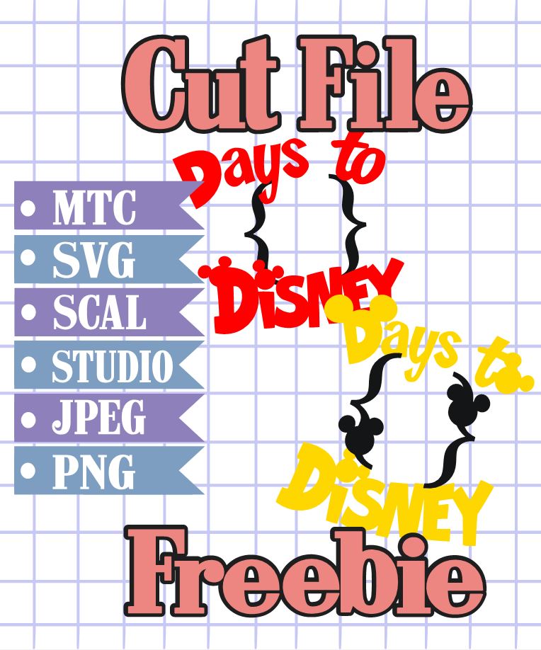 Download The Scrapoholic : 25 Days Free MTC & SVG Cut Files! Day #15 {Disney}