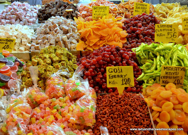 dried fruits at the Spice Market