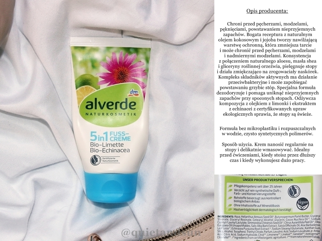 Alverde 5 in 1 Fuss Creme, Bio-Limette Bio-Echinacea