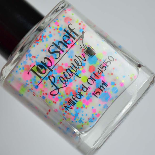 neon glitter crelly nail polish