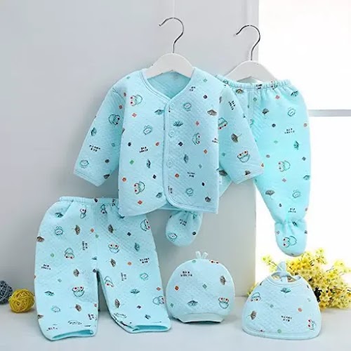 Baby Boys & Baby Girls Casual Vest Pyjama  (Blue)