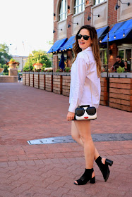 Nyc fashion blogger Kathleen Harper showing ways to wear a white blouse