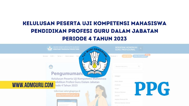 Kelulusan Peserta Uji Kompetensi Mahasiswa Pendidikan Profesi Guru Dalam Jabatan Periode 4 Tahun 2023