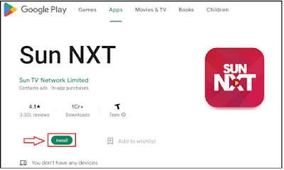SUN NXT App for PC