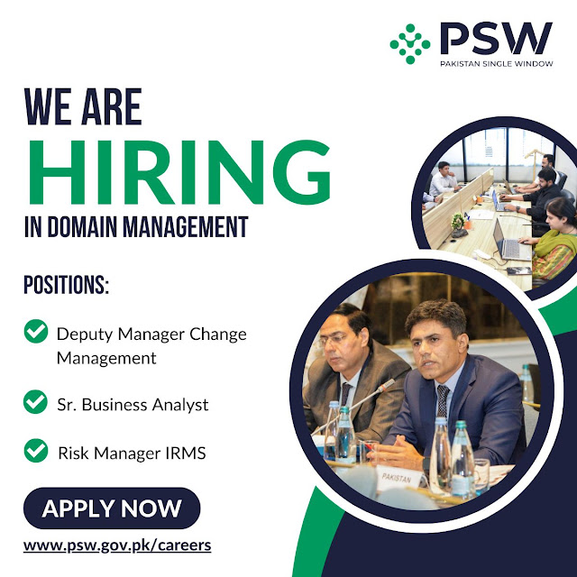 Pakistan Single Window PSW Latest Jobs in Pakistan April 2024