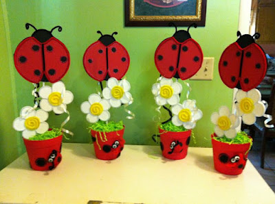 Centros de mesa de Ladybug