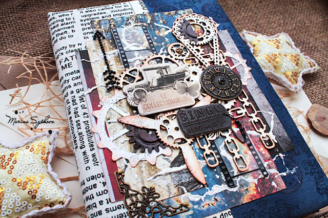 @marinasyskova #notebook #steampunk #scrapbooking  #scrap