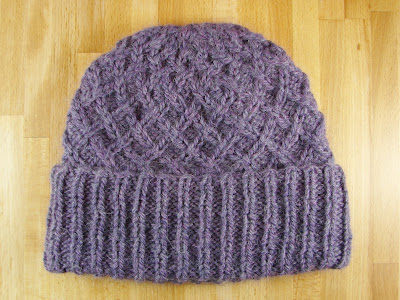 hat, lattice, baby alpaca, yarn, purple, beanie, knit, knitting, cables