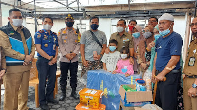 Walikota dan Kapolres Lubuklinggau Kunjungi Korban Kebakaran